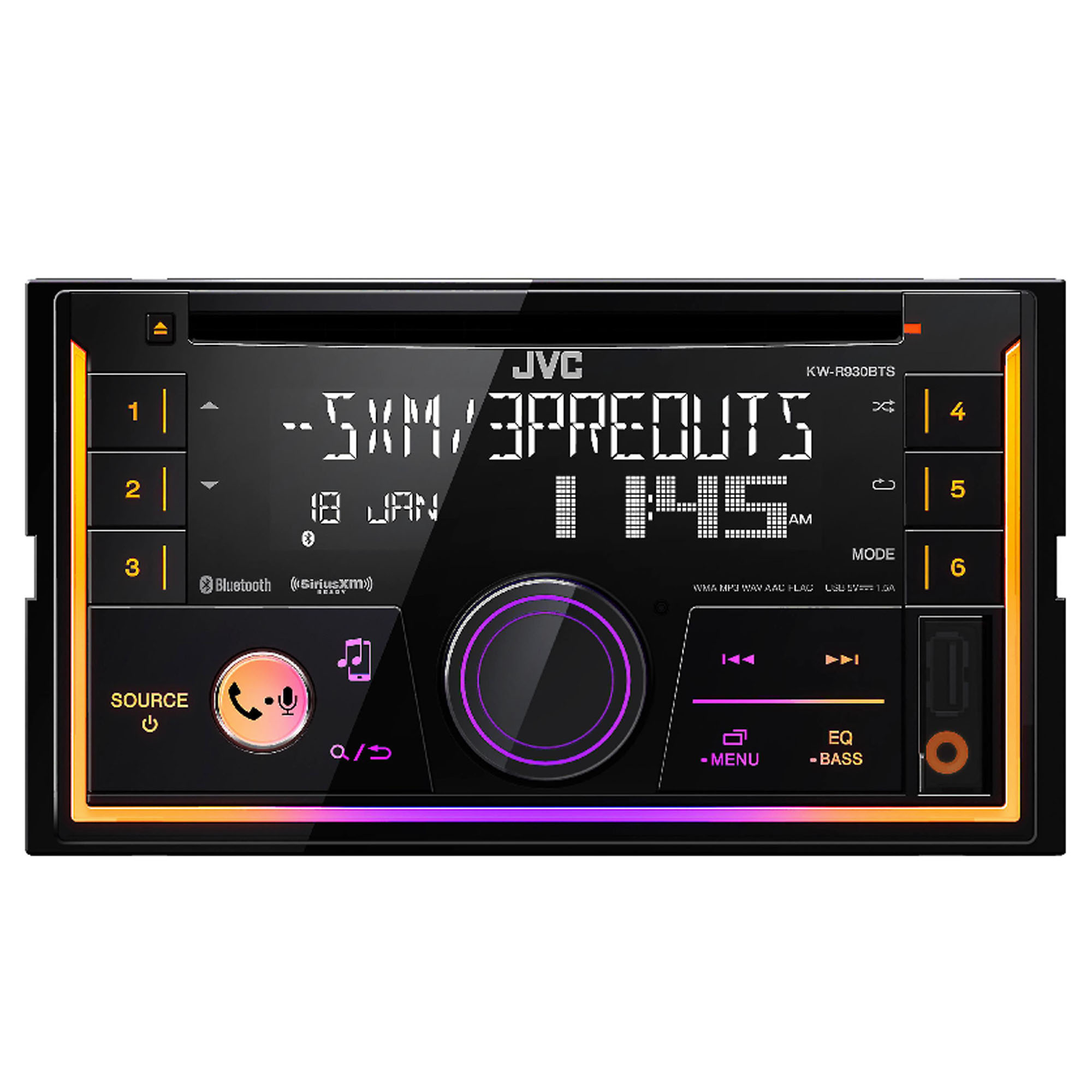 Double DIN Car Stereo BuiltIn Bluetooth Pandora/Spotify/ SiriusXM